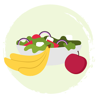 ovocie a zeleninový šalát