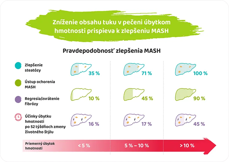 vplyv zníženia obsahu tuku v pečeni na MASH